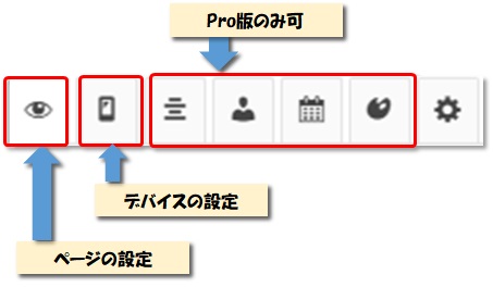 Widget Optionsの設定項目の説明図